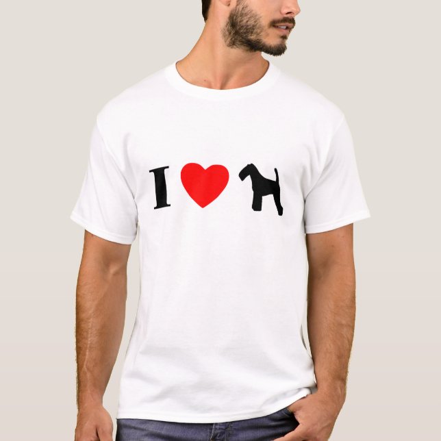 J'aime le T-shirt de terriers de gallois (Devant)