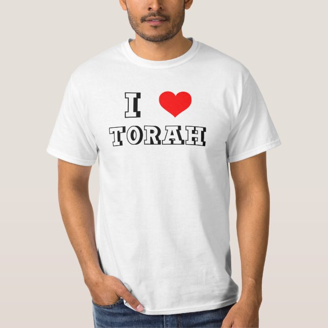 J'aime le T-shirt de Torah (Devant)