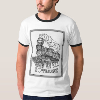 J'aime le T-shirt de trains
