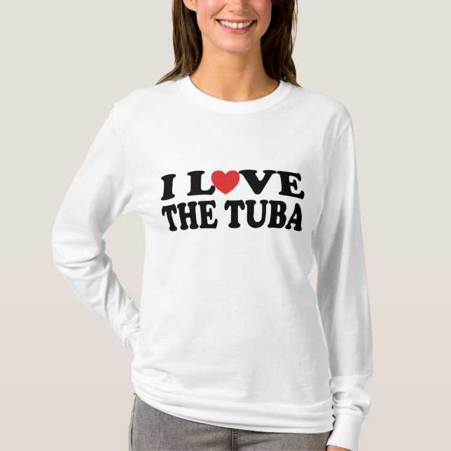 J'aime le T-shirt de tuba (Devant)