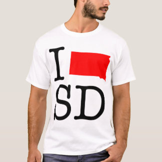 J'aime le T-shirt d'écart-type le Dakota du Sud