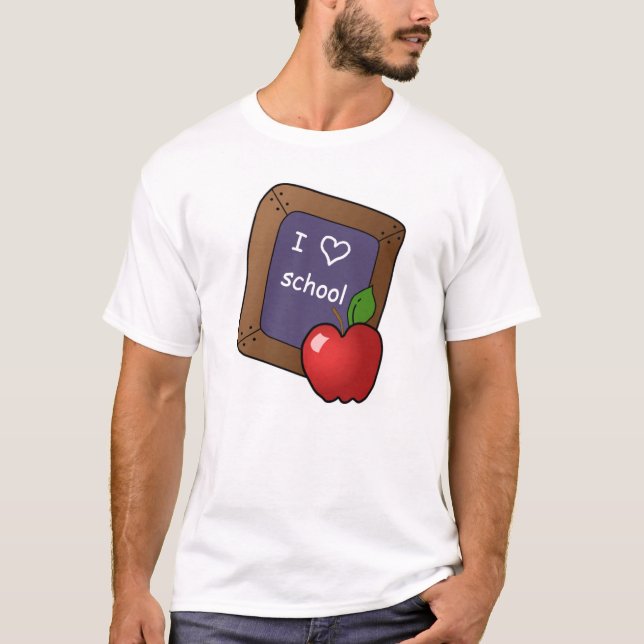 J'aime le T-shirt d'école (Devant)