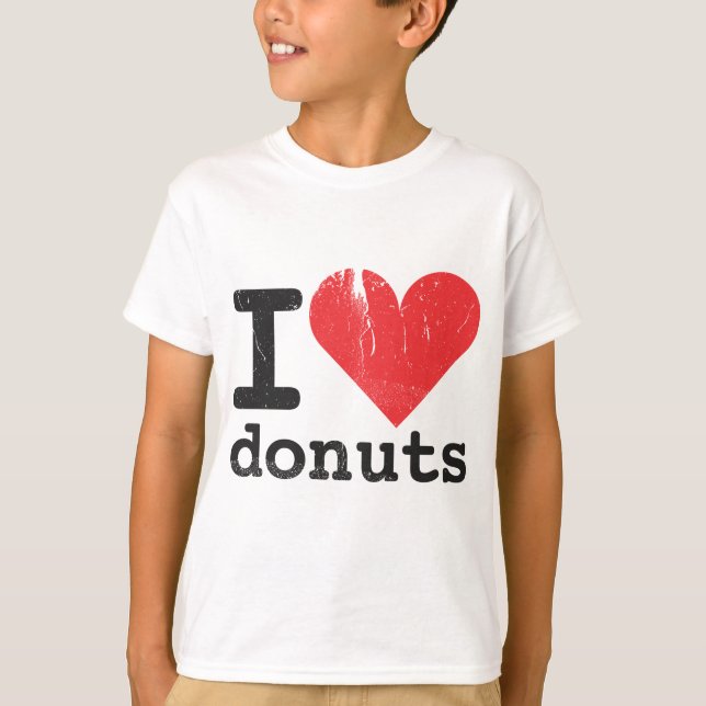 J'aime le T-shirt d'enfants de butées toriques (Devant)