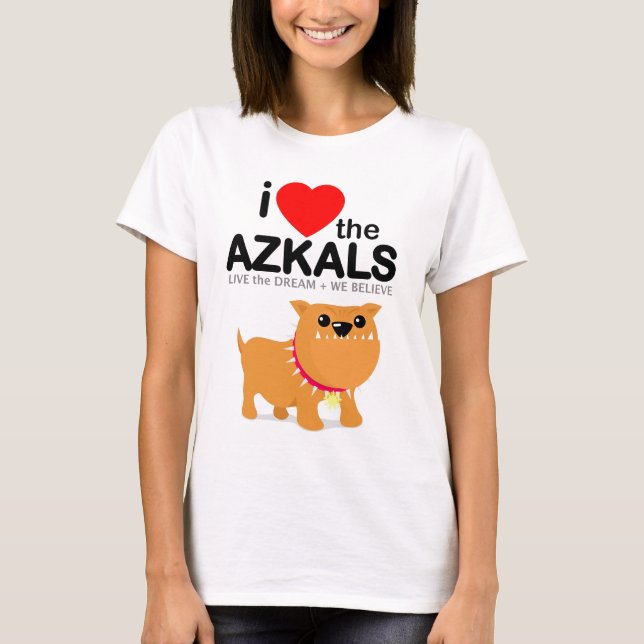 J'aime le T-shirt des femmes d'Azkals (Devant)