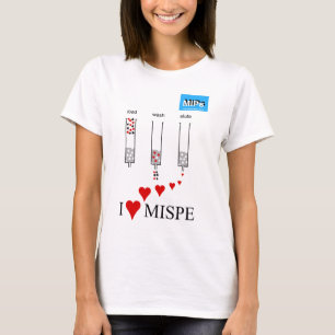 J'aime le T-shirt des femmes de MISPE