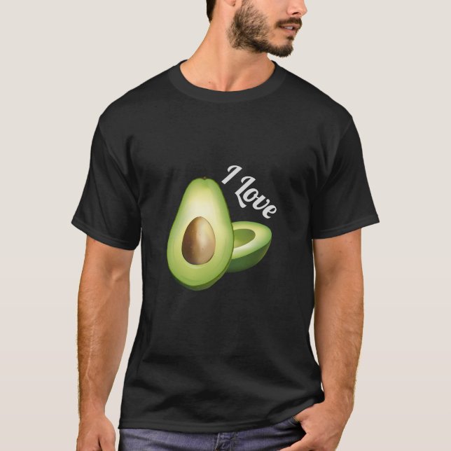 J'aime le T-shirt des hommes d'avocat (Devant)