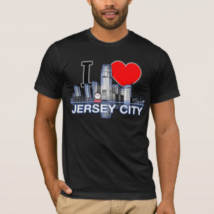 J'aime le T-shirt d'horizon de Jersey City