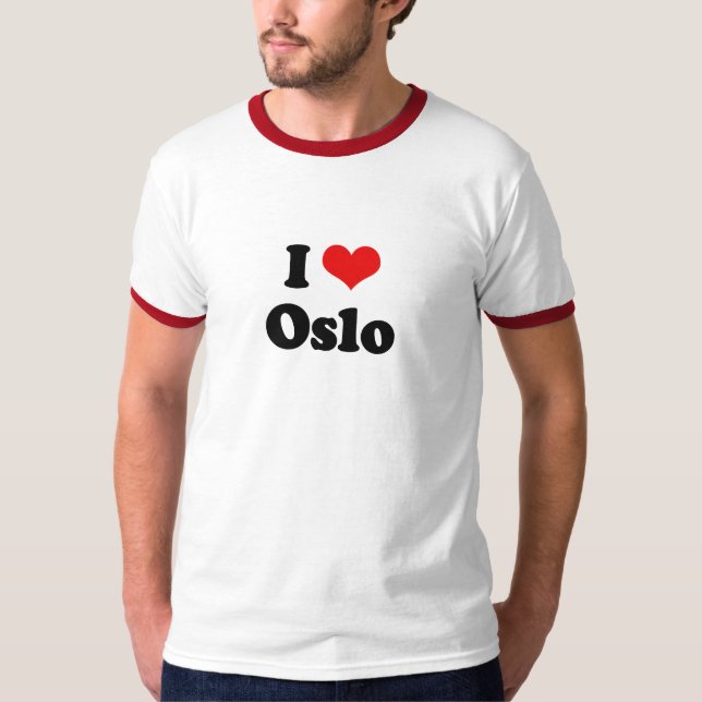 J'aime le T-shirt d'Oslo (Devant)