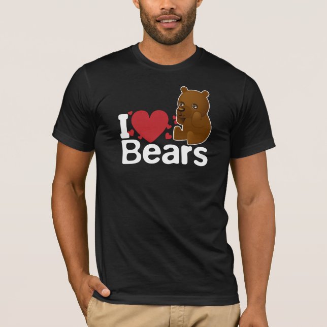 J'aime le T-shirt d'ours (Devant)