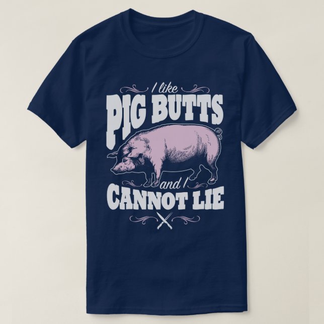 J'aime le T-shirt drôle d'humeur de slogan de BBQ (Design devant)