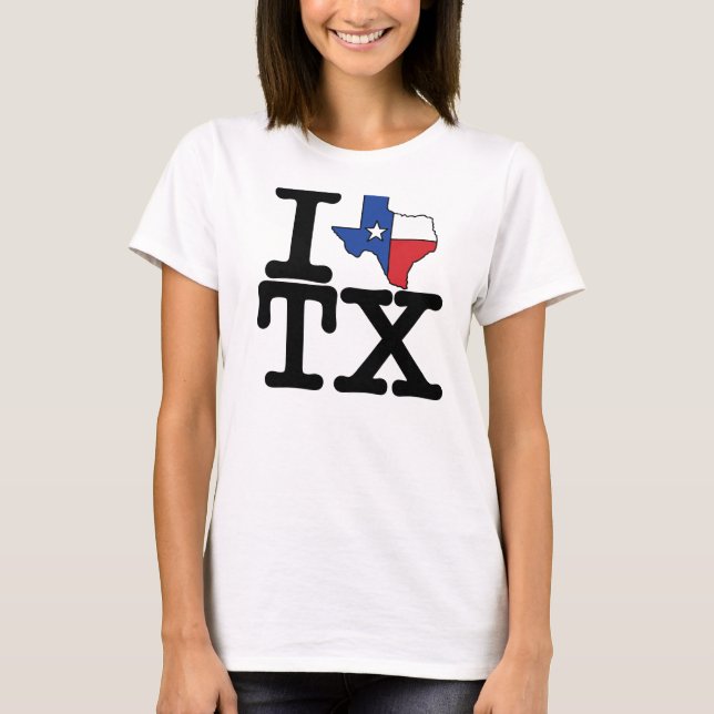 J'aime le T-shirt du Texas (Devant)