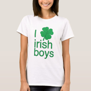 J'aime le T-shirt irlandais de garçons