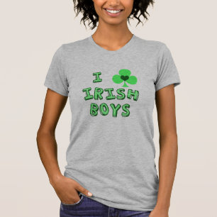 j'aime le T-shirt irlandais de garçons