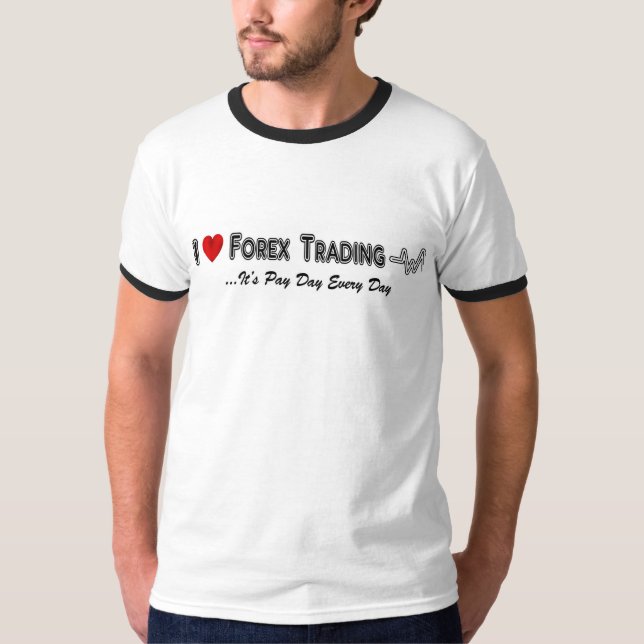 J'aime le T-shirt marchand de forex (Devant)
