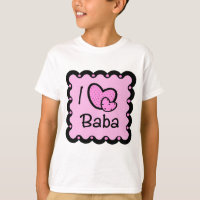 J'aime le T-shirt mignon de baba