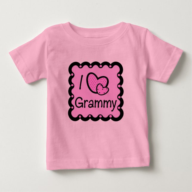 J'aime le T-shirt mignon de Grammy (Devant)