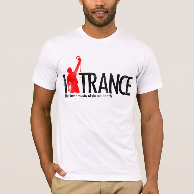 J'aime le T-shirt Mucic de transe (Devant)