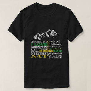 J'aime le T-shirt noir d'alpinisme