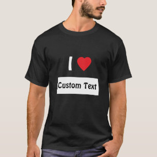 J'Aime Le T-Shirt Personnalisé, Chemise Personnali