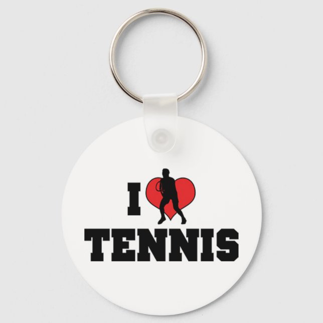 J'aime le Tennis Porte-clés (Recto)