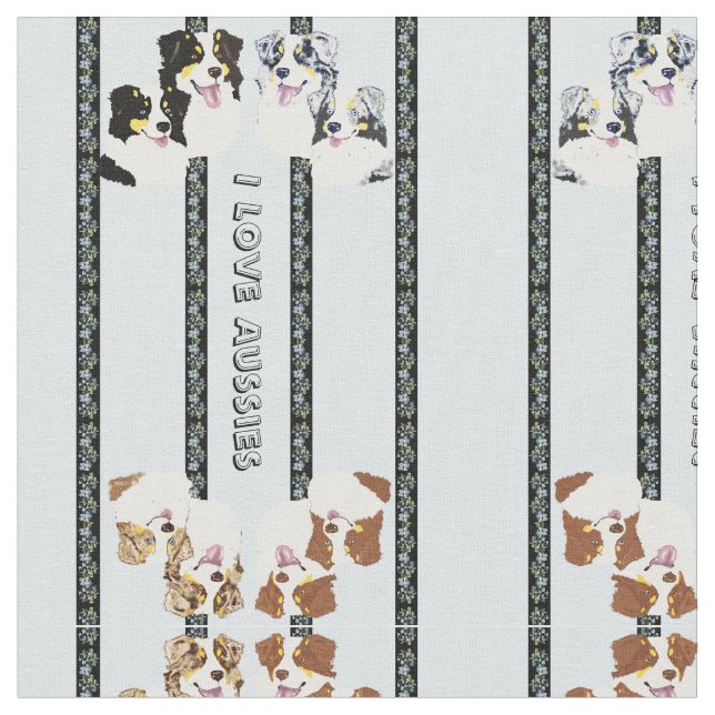 J'aime le tissu de coton fait sur commande (Fermer)