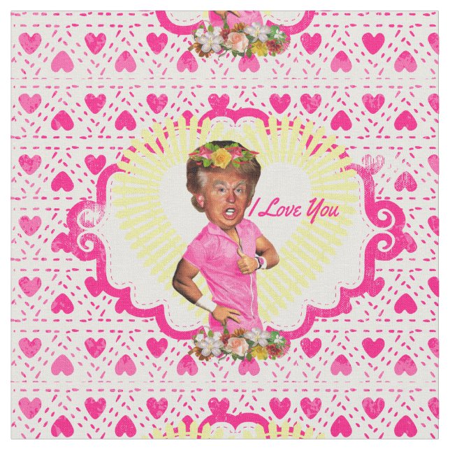 j'aime le tissu donald trump (Fermer)