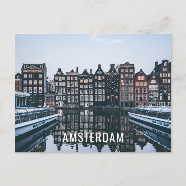 J'aime le voyage d'Amsterdam la carte postale (Devant)