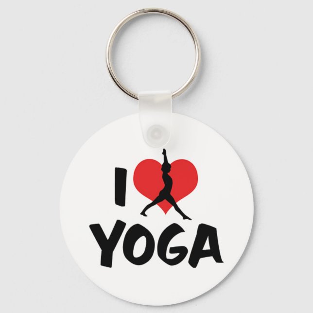 J'aime le Yoga Porte-clés (Recto)