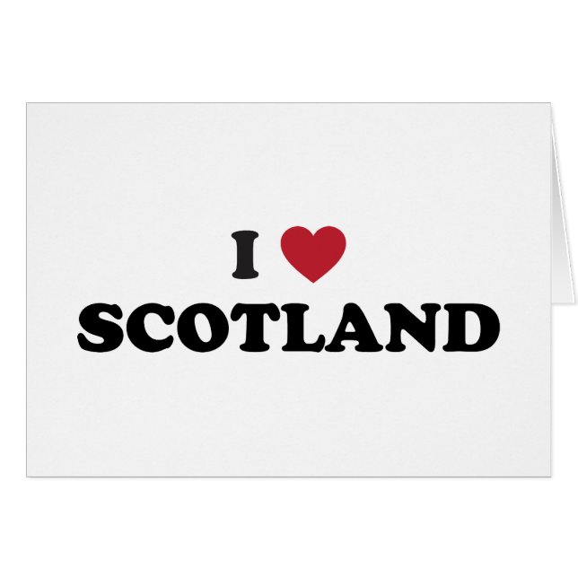 J'aime l'Ecosse (Devant horizontal)