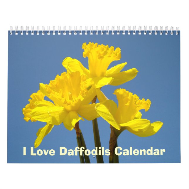 J'aime les calendriers de jonquilles Nature Printe (Protection)