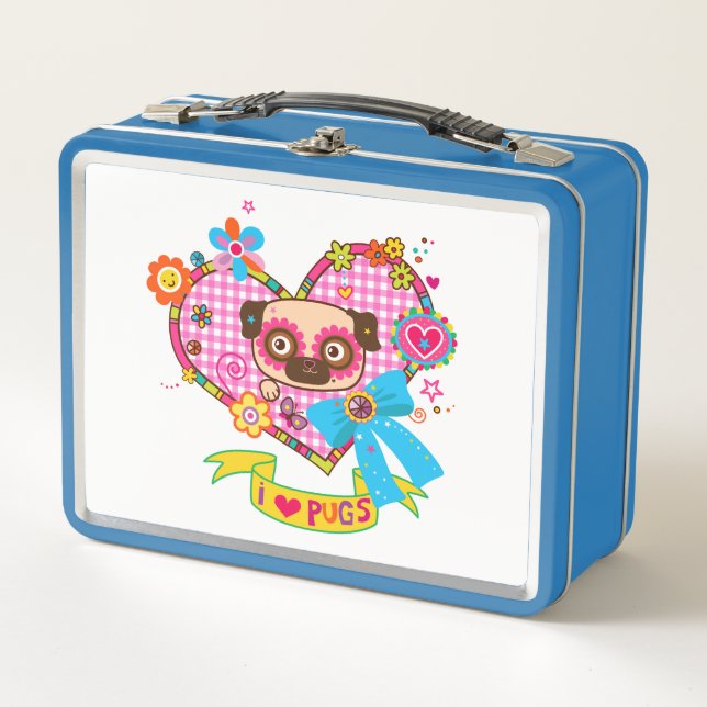 J'Aime Les Carlins ! Lunch box (Devant)