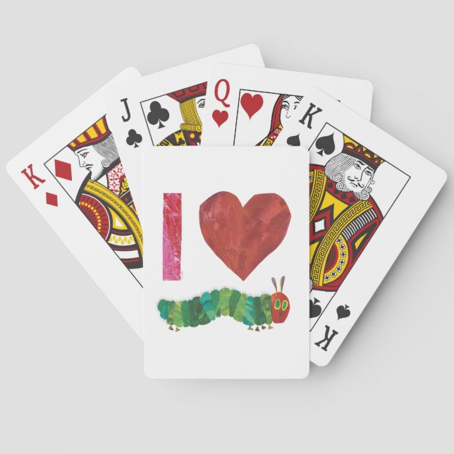 J'Aime Les Cartes De Jeu De Caterpillar Très Affam (dos)