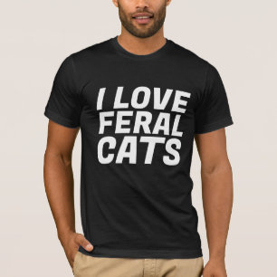 J'AIME LES CHATS FÉRAUX T-shirts CAT TNR