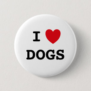 J'aime les chiens badge