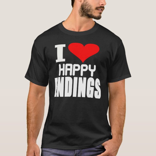J'Aime Les Endings Heureux — T-Shirt (Devant)