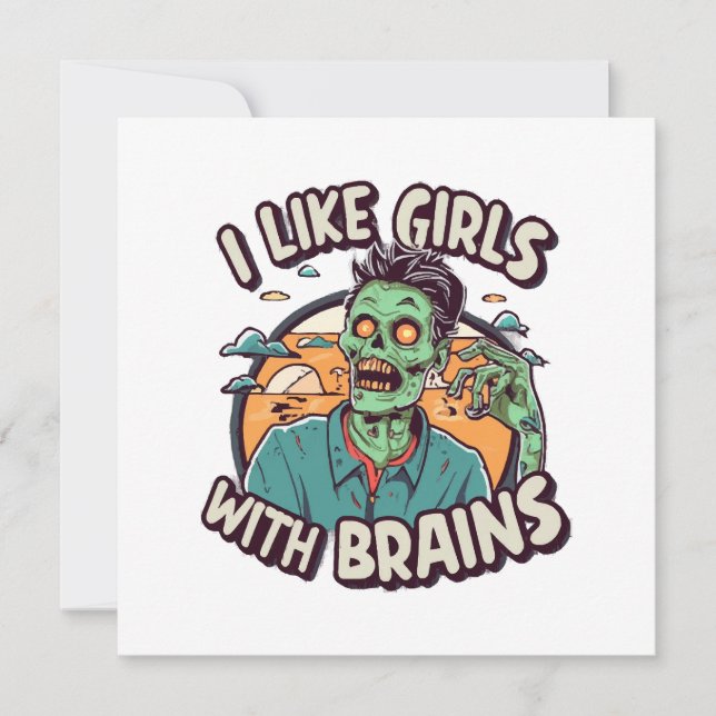 J'aime les filles avec du cerveau (Devant)