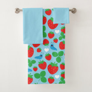 J'aime les fraises Motif sans couture