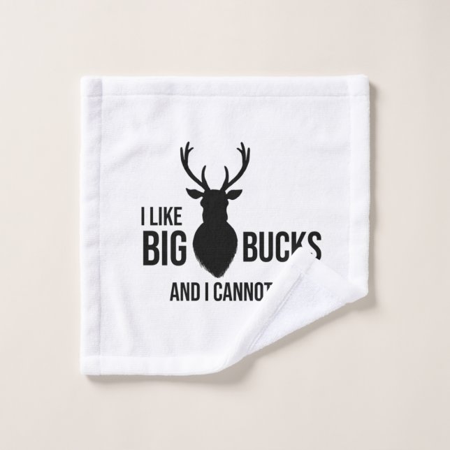 J'aime les gros dollars, amoureux de la chasse, dr (Gant de toilette)