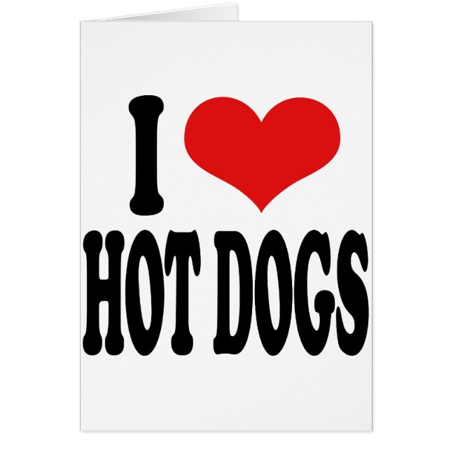J'aime les hot-dogs (Devant)
