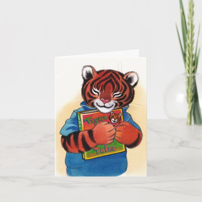 J'aime les livres carte de remerciements (Devant)