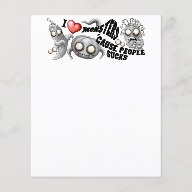 J'aime les monstres parce que les gens aiment les  (Devant)