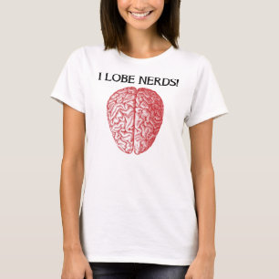 J'aime les nerds Amour T-Shirt drôle