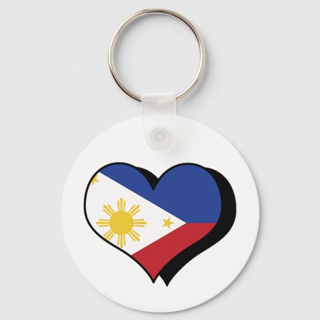 J'aime les Philippines Porte-clés (Recto)