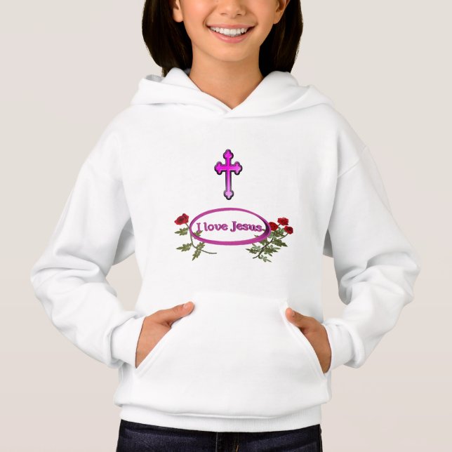 J'aime les produits Jésus avec des roses (Devant)