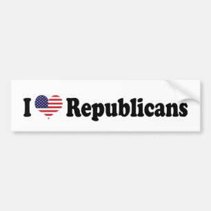 J'Aime Les Républicains Sticker De Bumper