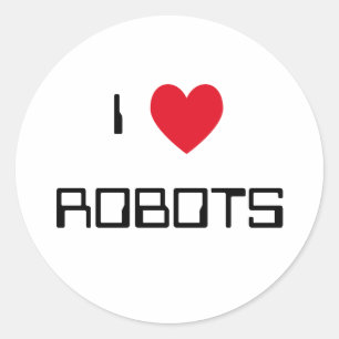 J'aime les robots Stickers