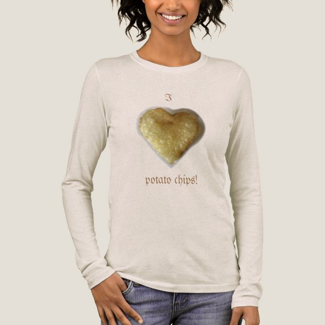 J'aime les t-shirts à l'ombre de chips (Recto)