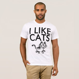 J'AIME les T-shirts CATS, les hommes et les femmes