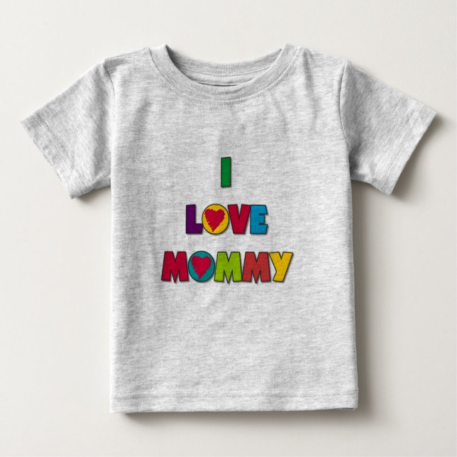 J'aime les t-shirts et cadeaux de maman (Devant)