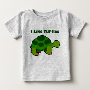 J'aime les tortues - Baby Fine Jersey T-shirt 